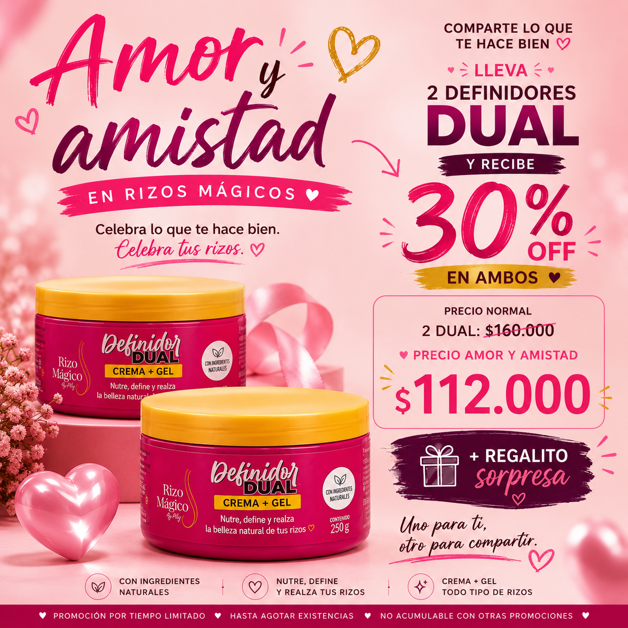 Dúo Amor y Amistad 💕 | 2 Definidores Dual + regalito sorpresa